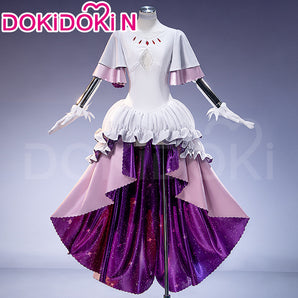 【Ready For Ship】【Size XS-3XL】DokiDoki-N Anime Cosplay Ultimate Costume Pink White Purple Trailing Dress