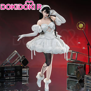 【Size XS-3XL】DokiDoki-R Music Project Cosplay Zombie Idol Costume White Dress