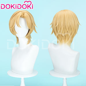 【Ready For Ship】DokiDoki Virtual Idol PLAVE Cosplay Noah Wig Short Straight Yellow Hair Han Noah