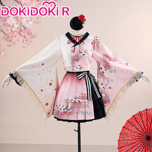 【Partially Ready For Ship】DokiDoki-R Prooject Sekaai Colorful Staage! Cosplay Akiyamaa Mizukii Lolita Cosplay Costume New Year Card