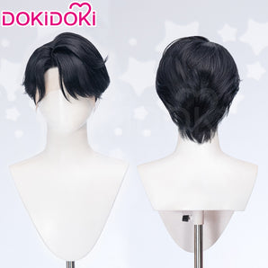 【US/EU LOCAL SHIPPING 】DokiDoki Movie Anime Cosplay Men Wig  Short Black Hair