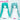 【Ready For Ship】DokiDoki Cosplay Long Straight Blue/Green Wig/ Tattoo