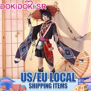 【US LOCAL SHIPPING 】DokiDoki-SR Game Genshin Impact  Scaramouche Cosplay Costume / Wig Fatui Harbingers