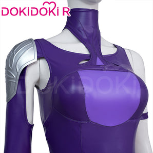 【Size XS-3XL】Dokidoki-R Game Cosplay Costume Purple Tights Skin Vengeance