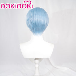 【 Ready For Ship】DokiDoki Anime Cosplay Wig Blue Short Straight Hair