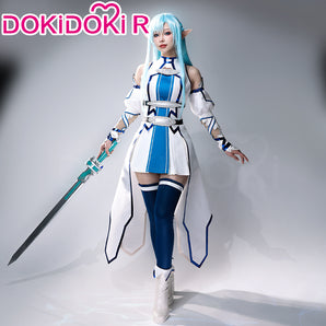 DokiDoki-R Anime Sword Art Online Yuuki Asuna Cosplay Undine Ver. Costume
