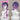 【Ready For Ship】Dokidoki Vtuber NIJISANJI EN Cosplay Uki Violeta Wig Men Youtuber Short Ver. Long Ver. Dark Purple / Light Purple Gradient Hair