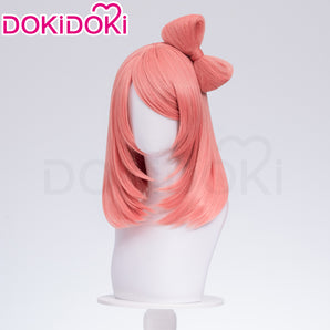 DokiDoki Anime Cosplay Wig Long Straight Pink Wig