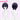 【Ready For Ship】DokiDoki Game Cosplay Wig Short Straight Dark Purple Hair