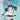 【IN STOCK】DokiDoki-R Cosplay Panda Girl Cute Dress Lolita Costume / Wig Long Blue Twist Braid Hair