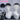 【Ready For Ship】DokiDoki Game Cosplay Wig Short Black White Layered Hair