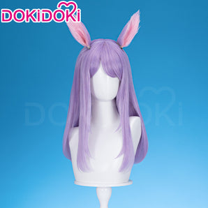 DokiDoki Game Uma Musume Pretty Derby Cosplay Mejiro McQueen Wig Long Straight Purple Hair