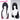 【Black Pink Gradient Ver Ready For Ship】DokiDoki Game Wuthering Waves Cosplay Chisa Wig Long Straight Black Hair Black Pink Gradient Hair Peach Parfait Swimsuit