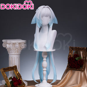 DokiDoki Game Honkai: Star Rail Cosplay Cerydra Wig Long Silver Blue Hair