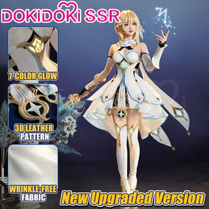 【Partial Ready For Ship】【3 Diffrent Lights】DokiDoki-SSR Game Genshin Impact Traveler Lumine Cosplay Costume Ying