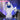 【Size S-2XL】DokiDoki-R Game Cosplay White Blue Costume Halloween