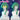 【Ready For Ship】DokiDoki Game Cosplay Wig / Glasses Long Straight Green Hair