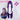 【Ready For Ship】DokiDoki Game Literature Club Cosplay Yuri Cosplay Wig Long Purple Hair DDLC
