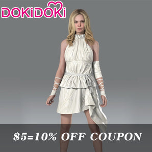 【Poll】$5 Deposit = 10% off Coupon DokiDoki Game Cosplay White Dress Costume