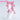DokiDoki Anime Cosplay Wig Long Straight Pink Hair Pre Braided Flipped Ends HEROINESSS