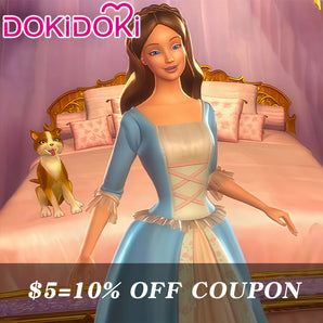 【Poll】$5 Deposit = 10% off Coupon DokiDoki Movie Cosplay Costume Blue Princess Dress