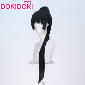 DokiDoki Manga Anime I Want to Love You Till Your Dying Day Cosplay Lizzy Seiran Wig Long Straight Black Hair Ponytail