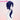 【Ready For Ship】DokiDoki Game DRAMAtical Murder Cosplay Koujaku Wig Long Dark Navy Hair Side ponytail