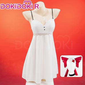 【US LOCAL SHIPPING 】【Last Batch】【Size S-3XL】DokiDoki-R Anime Hell Hotel Cosplay Costume White Pajamas Female