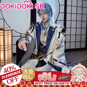 【Ready For Ship】【LAST BATCH】【Clearance Sale】【Size S-3XL】DokiDoki-SR Game Genshin Impact Cosplay Kamisato Ayato Costume / Shoes