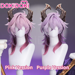 DokiDoki Game Genshin Impact Cosplay Durin Purple / Pink Wig Song of the Welkin Moon