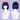 【Ready For Ship】DokiDoki Game Cosplay Wig Short Purple Wig