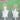 【Ready For Ship】DokiDoki Anime Gushing over Magical Girls Cosplay Aragakiwi Long Curly Green Hair