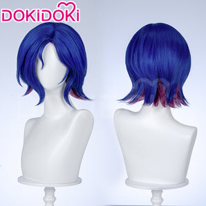 DokiDoki Anime Cosplay Wig Short Blue Hair