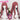 【Ready For Ship】DokiDoki Anime Paradox Live THE ANIMATION Cosplay Anne Faulkner Wig Long Curly Red Blue  Hair