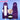 【Partially Ready For Ship】DokiDoki Anime Cosplay Wig / Accessory / Bracelets Long Purple Straight Hair