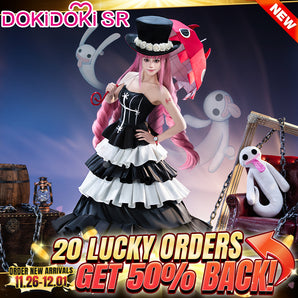 【BFCM New Arrivals】【Size S-3XL】 DokiDoki-SR Anime Cosplay Princess Ghost  Black White Costume / Hat