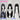 DokiDoki Anime Cosplay Devil Women Black Long Wig / Hiarband Accessory