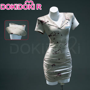 【Partial Ready For Ship】【Size XS-3XL】DokiDoki-R Movie Game Cosplay Nurse Costume Halloween