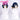 DokiDoki Game Cosplay Girl Group ANTIFRAGILE Wig Short Blue Pink Yellow Hair Rainy Day