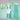 【Ready For Ship】DokiDoki Anime TO BE HERO X Cosplay Lucky Cyan Wig Long Straight Mint Green Gradient Hair