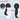 【Ready For Ship】DokiDoki Manga Anime Love Through a Prism Cosplay Lili Ichijoin Wig Long Black Hair Single Ponytail