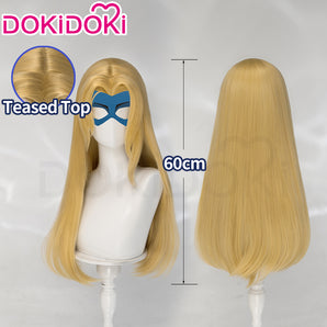 【Ready For Ship】DokiDoki Game Cosplay Wig Long Straight Blonde Hair