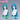 【Ready For Ship】DokiDoki Game Neverness to Everness Cosplay Mint Wig Long Straight Blue Green Red Pink Highlight Hair Pre Braided NTE