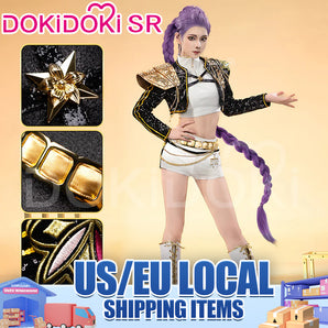 【US/EU LOCAL SHIPPING】 【Size S-3XL】【Last Batch】DokiDoki-SR Movie Anime KPOP KILLER Cosplay Costume 3D Printed / Vacuum Formed Shoulder Armor GOLD SERIES