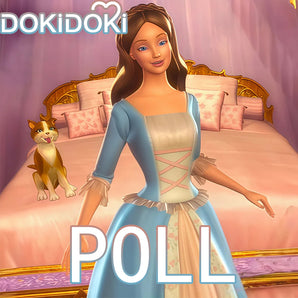 【Poll】$5 Deposit = 10% off Coupon DokiDoki Movie Cosplay Costume Blue Princess Dress