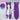 Pop Girl Cosplay Wig Long Straight Purple Hair Pre Braided DokiDoki