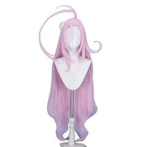 DokiDoki Game Genshin Impact Cosplay Aino Wig Long Straight Pink Hair Marionette Song of the Welkin Moon
