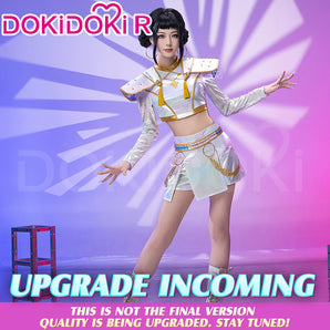 【Partially Ready For Ship】【Size XS-3XL】DokiDoki-R Movie Anime KPop Demon Hunters Cosplay Zoey Costume What It Sounds Like White Suit HUNTR/X
