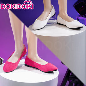 【Partially Ready For Ship】DokiDoki Music Project Cosplay Zombie Idol Shoes White Pink