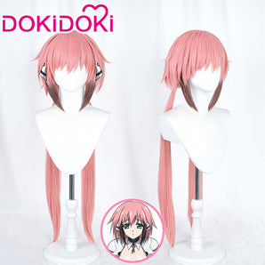 【Ready For Ship】DokiDoki Anime Heaven's Lost Property Cosplay Icarus Wig Long Straight Pink Hair Uranus Queen